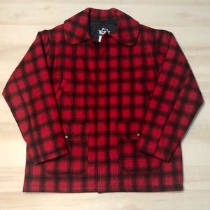 Vintage Woolrich Red Plaid ‘Mackinaw’ Hunting Coat